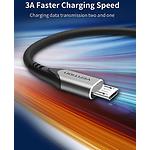 Фото Кабель Vention (COAHG) 1.5м, USB 2.0 AM/micro-USB, 3A, Gray Aluminum Alloy #7