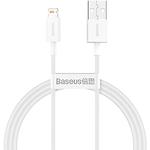 Изображение Кабель Baseus CALYS-A02 Superior USB-A/Lightning 1м White 2.4A Фото Кабель Baseus CALYS-A02 Superior USB-A/Lightning 1м White 2.4A