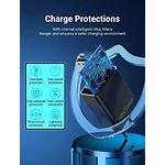 Изображение Сетевое ЗУ Vention (FBBB0-EU) USB-A + USB-C, 3A, PD20W+QC3.0, Black #5 Фото Сетевое ЗУ Vention (FBBB0-EU) USB-A + USB-C, 3A, PD20W+QC3.0, Black #5