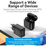 Изображение Сетевое ЗУ Vention (FBAB0-EU) 2 * USB-A, 3.5A, PD18W+QC3.0, Black #3 Фото Сетевое ЗУ Vention (FBAB0-EU) 2 * USB-A, 3.5A, PD18W+QC3.0, Black #3