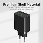Изображение Сетевое ЗУ Vention (FBAB0-EU) 2 * USB-A, 3.5A, PD18W+QC3.0, Black #5 Фото Сетевое ЗУ Vention (FBAB0-EU) 2 * USB-A, 3.5A, PD18W+QC3.0, Black #5