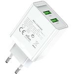Изображение Сетевое ЗУ Vention (FBAW0-EU) 2 * USB-A, 3.5A, PD18W+QC3.0, White #2 Фото Сетевое ЗУ Vention (FBAW0-EU) 2 * USB-A, 3.5A, PD18W+QC3.0, White #2
