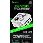 Изображение Блок питания GAMEMAX GX-1250 PRO WT, 1250W, 80+ Platinum, Modular, 135мм. вент, ATX3.0 PCIe5.0 #11 Фото Блок питания GAMEMAX GX-1250 PRO WT, 1250W, 80+ Platinum, Modular, 135мм. вент, ATX3.0 PCIe5.0 #11