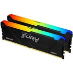 Изображение DDR-4 2шт x 16GB 3200МГц Kingston FURY Beast RGB (KF432C16BB12AK2/32) Фото DDR-4 2шт x 16GB 3200МГц Kingston FURY Beast RGB (KF432C16BB12AK2/32)