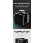 Изображение Cooler CPU GAMEMAX Twin 600 White #7 Фото Cooler CPU GAMEMAX Twin 600 White #7