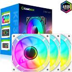 Изображение Вентилятор 120мм GAMEMAX KF300 WH, 3 шт KIT White ARGB Фото Вентилятор 120мм GAMEMAX KF300 WH, 3 шт KIT White ARGB