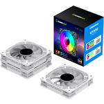 Изображение Вентилятор 120мм GAMEMAX KF300 WH, 3 шт KIT White ARGB #6 Фото Вентилятор 120мм GAMEMAX KF300 WH, 3 шт KIT White ARGB #6