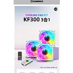 Изображение Вентилятор 120мм GAMEMAX KF300 WH, 3 шт KIT White ARGB #12 Фото Вентилятор 120мм GAMEMAX KF300 WH, 3 шт KIT White ARGB #12