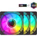 Изображение Вентилятор 120мм GAMEMAX KF300 BK, 3 шт KIT Black ARGB #1 Фото Вентилятор 120мм GAMEMAX KF300 BK, 3 шт KIT Black ARGB #1