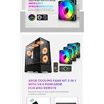 Изображение Вентилятор 120мм GAMEMAX KF300 BK, 3 шт KIT Black ARGB #13 Фото Вентилятор 120мм GAMEMAX KF300 BK, 3 шт KIT Black ARGB #13