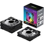 Изображение Вентилятор 120мм GAMEMAX KF300R BK, 3 шт KIT Black ARGB, Реверсивные #7 Фото Вентилятор 120мм GAMEMAX KF300R BK, 3 шт KIT Black ARGB, Реверсивные #7