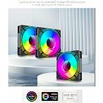 Изображение Вентилятор 120мм GAMEMAX KF300R BK, 3 шт KIT Black ARGB, Реверсивные #8 Фото Вентилятор 120мм GAMEMAX KF300R BK, 3 шт KIT Black ARGB, Реверсивные #8