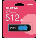 Фото USB Flash  512GB A-DATA UV128 Black-Blue USB3.2 (AUV128-512G-RBE) #3