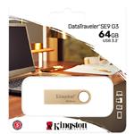 Фото USB Flash 64Gb KINGSTON DataTraveler SE9 Gen3 Metal Gold USB3.2 (DTSE9G3/64GB) #2