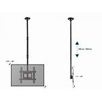 Фото Потолочное крепление Gembird CM-70ST-01 для 32 - 70”, до 50 кг, Vesa 400 x 400 мм #7