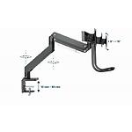 Изображение Кронштейн Gembird MA-DA3-03 для 3 LED мониторов до 27", до 6 кг #11 Фото Кронштейн Gembird MA-DA3-03 для 3 LED мониторов до 27", до 6 кг #11