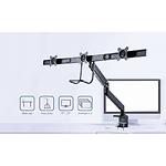 Изображение Кронштейн Gembird MA-DA3-03 для 3 LED мониторов до 27", до 6 кг #13 Фото Кронштейн Gembird MA-DA3-03 для 3 LED мониторов до 27", до 6 кг #13