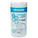 Чистящие салфетки Maxxter CW-PL100-01 для очистки пластиковых поверхностей, туба 100 шт - фото