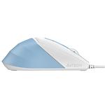 Изображение Мышка A4tech FM45S Air lcy Blue, проводная, бесшумная, USB, 2400dpi #5 Фото Мышка A4tech FM45S Air lcy Blue, проводная, бесшумная, USB, 2400dpi #5