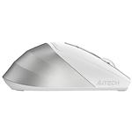 Изображение Мышка A4tech FB45CS Air Silver White, беспроводная BT+2.4 ГГц, бесшумная, аккумулятор, USB, 2000dpi #4 Фото Мышка A4tech FB45CS Air Silver White, беспроводная BT+2.4 ГГц, бесшумная, аккумулятор, USB, 2000dpi #4