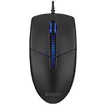 Изображение Мышка A4tech N-530S Black, бесшумная, проводная, USB, 1200dpi Фото Мышка A4tech N-530S Black, бесшумная, проводная, USB, 1200dpi