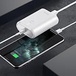Изображение Внешний аккумулятор Power Bank Hoco Q3 Mayflower 10000mAh White (6931474742902) PD20W, QC3.0 #3 Фото Внешний аккумулятор Power Bank Hoco Q3 Mayflower 10000mAh White (6931474742902) PD20W, QC3.0 #3
