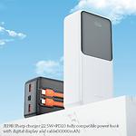 Изображение Внешний аккумулятор Power Bank Hoco J119B Sharp 30000mAh White (6942007606141) QC3.0, 22.5W + PD20W #3 Фото Внешний аккумулятор Power Bank Hoco J119B Sharp 30000mAh White (6942007606141) QC3.0, 22.5W + PD20W #3