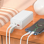 Изображение Внешний аккумулятор Power Bank Hoco J111C Smart 40000mAh White (6931474795816) QC3.0, PD 30W #3 Фото Внешний аккумулятор Power Bank Hoco J111C Smart 40000mAh White (6931474795816) QC3.0, PD 30W #3