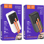 Изображение Внешний аккумулятор Power Bank Hoco J119B Sharp 30000mAh Black (6942007606134) QC3.0, 22.5W + PD20W #4 Фото Внешний аккумулятор Power Bank Hoco J119B Sharp 30000mAh Black (6942007606134) QC3.0, 22.5W + PD20W #4