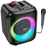 Изображение HOCO HA1 Graceful Black (6931474799951) портатив. колонка 30W, 3.6Ah аккум, BT, USB/SD, микрофон #1 Фото HOCO HA1 Graceful Black (6931474799951) портатив. колонка 30W, 3.6Ah аккум, BT, USB/SD, микрофон #1