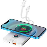 Фото Внешний аккумулятор Power Bank Hoco J92 Path 10000mAh White (6931474771773) QC, 20W,wireless charg #2