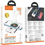 Фото Внешний аккумулятор Power Bank Hoco J92 Path 10000mAh White (6931474771773) QC, 20W,wireless charg #4