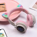 Изображение HOCO W27 Cat ear Bluetooth Pink-Grey (6931474718457) наушники с микрофоном накладные #3 Фото HOCO W27 Cat ear Bluetooth Pink-Grey (6931474718457) наушники с микрофоном накладные #3