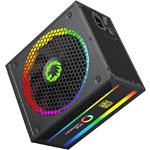 Фото Блок питания GAMEMAX RGB850 PRO 80+Gold 850W, ARGB ring fan 140мм, модульный #6