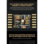 Фото Блок питания GAMEMAX RGB850 PRO 80+Gold 850W, ARGB ring fan 140мм, модульный #13