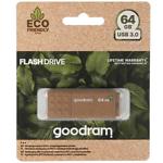 Изображение USB Flash 64GB GOODRAM UME3 Brown Eco Friendly USB 3.2 (UME3-0640EFR11) #1 Фото USB Flash 64GB GOODRAM UME3 Brown Eco Friendly USB 3.2 (UME3-0640EFR11) #1