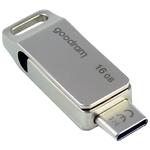 фото USB Flash 16Gb GOODRAM ODA3 Silver Dual USB3.2-A/Type-C (ODA3-0160S0R11)
