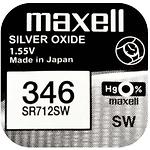 Батарейка MAXELL Silver Oxide Watch 18291800 SR712SW / 346 (4902580132262) 1шт/blister - фото