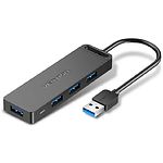 ХАБ Vention (CHLBB) Type-A --> 4 * USB3.0-A, 0.15м, micro-USB Power - фото