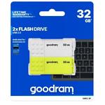 Изображение USB Flash 32Gb GOODRAM UME2 Mix 2-Pack (UME2-0320MXR11-2P) набор 2 шт Фото USB Flash 32Gb GOODRAM UME2 Mix 2-Pack (UME2-0320MXR11-2P) набор 2 шт