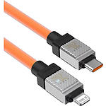 Фото Кабель Baseus CAKW000007 CoolPlay Series Fast Charging Type-C/Lightning, 1м Orange, PD 20W #2