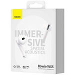 Фото Baseus WX5 Bowie TWS White (A00051000213-00) Bluetooth гарнитура #4