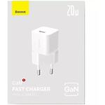 Изображение Сетевое ЗУ Baseus CCGN050102 White, GaN5 Fast Charger Type-C, 20W #3 Фото Сетевое ЗУ Baseus CCGN050102 White, GaN5 Fast Charger Type-C, 20W #3