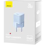 Изображение Сетевое ЗУ Baseus CCGN050103 Blue, GaN5 Fast Charger Type-C, 20W #5 Фото Сетевое ЗУ Baseus CCGN050103 Blue, GaN5 Fast Charger Type-C, 20W #5