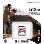 Фото SD XC 512 GB Kingston Canvas React Plus UHS-II U3 V60 (SDR2V6/512GB) R280/W150 #2