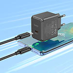 Фото Сетевое ЗУ Hoco CS13A Black (6942007603843) Type-C, PD20W + Cable Type-C #4