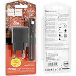 Фото Сетевое ЗУ Hoco CS13A Black (6942007603843) Type-C, PD20W + Cable Type-C #5