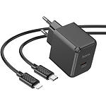 Изображение Сетевое ЗУ Hoco CS13A Black (6942007603829) Type-C, PD20W + Cable Lightning #2 Фото Сетевое ЗУ Hoco CS13A Black (6942007603829) Type-C, PD20W + Cable Lightning #2
