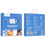 Изображение Кабель HOCO X21 Black-White (6957531071365) USB/Lightning, 1м, 2A, silicone+TPE #3 Фото Кабель HOCO X21 Black-White (6957531071365) USB/Lightning, 1м, 2A, silicone+TPE #3