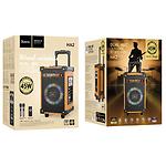 Изображение HOCO HA2 Wave Wooden (6942007604123) портативная колонка 45W, 4.5Ah аккум, BT, USB/SD, 2 микрофона #7 Фото HOCO HA2 Wave Wooden (6942007604123) портативная колонка 45W, 4.5Ah аккум, BT, USB/SD, 2 микрофона #7